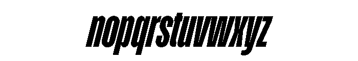 Enfilade8x BlackOblique Font LOWERCASE