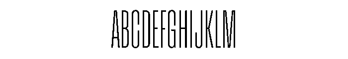 Enfilade8x Hairline Font UPPERCASE