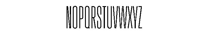 Enfilade8x Hairline Font UPPERCASE