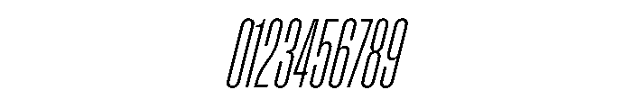 Enfilade8x HairlineOblique Font OTHER CHARS