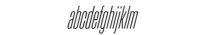 Enfilade8x HairlineOblique FONT