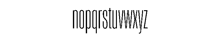 Enfilade8x Hairline Font LOWERCASE