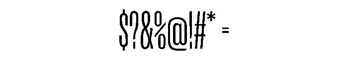 Enfilade8x Light Font OTHER CHARS