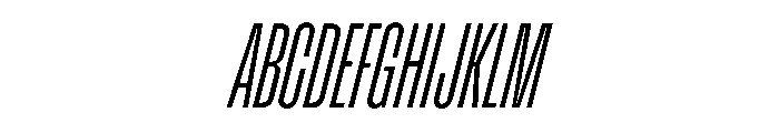 Enfilade8x LightOblique Font UPPERCASE