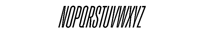 Enfilade8x LightOblique Font UPPERCASE