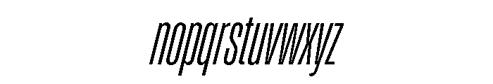 Enfilade8x LightOblique Font LOWERCASE