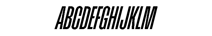 Enfilade8x MediumOblique Font UPPERCASE