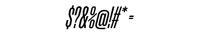 Enfilade8x RegularOblique Font OTHER CHARS