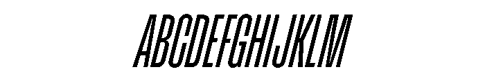 Enfilade8x RegularOblique Font UPPERCASE