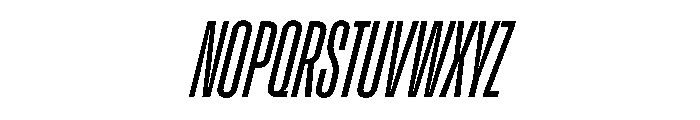 Enfilade8x RegularOblique Font UPPERCASE