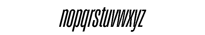 Enfilade8x RegularOblique Font LOWERCASE