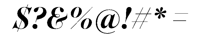 Englisch BoldItalic Font OTHER CHARS