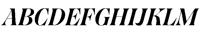 Englisch BoldItalic Font UPPERCASE