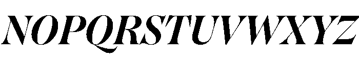 Englisch BoldItalic Font UPPERCASE