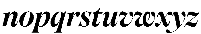 Englisch BoldItalic Font LOWERCASE