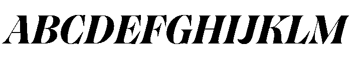 Englisch ExtraboldItalic Font UPPERCASE