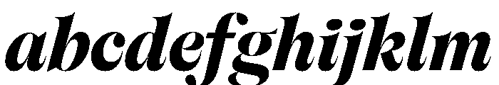 Englisch ExtraboldItalic FONT