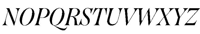 Englisch Italic Font UPPERCASE