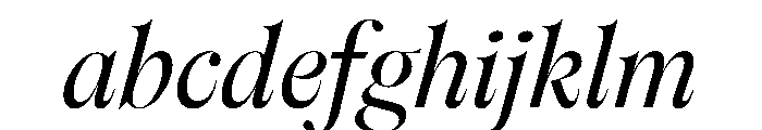 Englisch Italic FONT