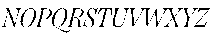 Englisch LightItalic Font UPPERCASE