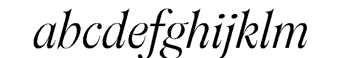 Englisch LightItalic FONT