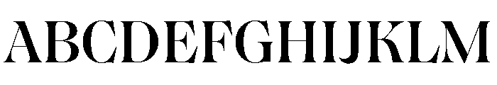 Englisch Medium Font UPPERCASE