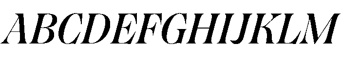 Englisch MediumItalic Font UPPERCASE