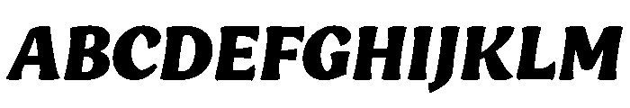 Engria Black Italic Font UPPERCASE