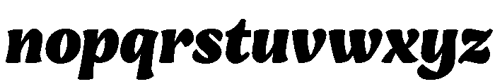 Engria Black Italic Font LOWERCASE
