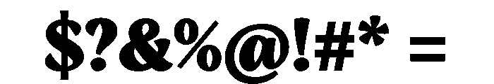 Engria Black Font OTHER CHARS