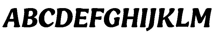 Engria Bold Italic Font UPPERCASE