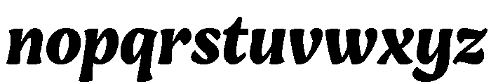 Engria Bold Italic Font LOWERCASE