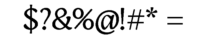 Engria Book Font OTHER CHARS