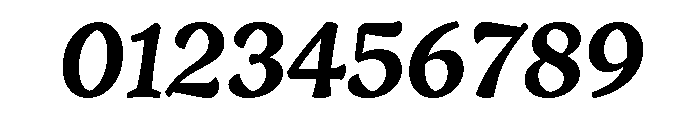 Engria Medium Italic Font OTHER CHARS