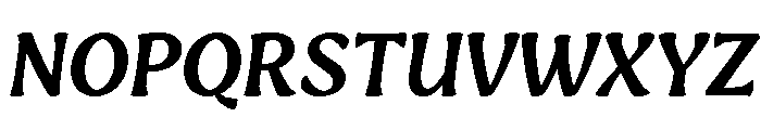 Engria Medium Italic Font UPPERCASE