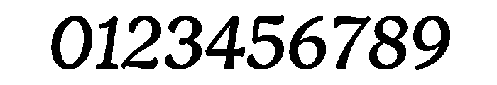Engria Regular Italic Font OTHER CHARS