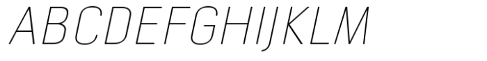 Eolia A Thin Italic Font UPPERCASE