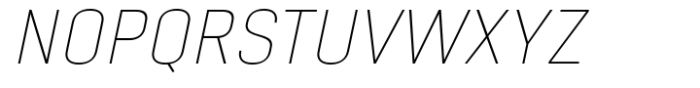 Eolia A Thin Italic Font UPPERCASE