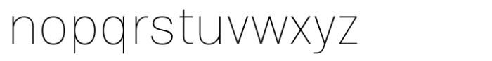 Eolia A Thin Font LOWERCASE