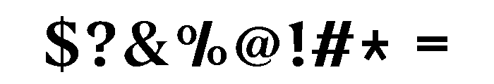 Ephira Regular Font OTHER CHARS