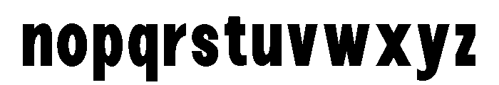 Epigraphy Condensed Black Font LOWERCASE