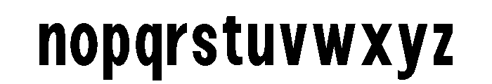 Epigraphy Condensed Bold Font LOWERCASE