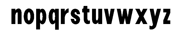 Epigraphy Condensed Extra Bold Font LOWERCASE