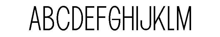 Epigraphy Condensed Extra Light Font UPPERCASE