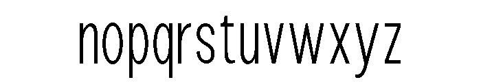 Epigraphy Condensed Extra Light Font LOWERCASE