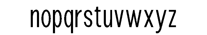 Epigraphy Condensed Light Font LOWERCASE