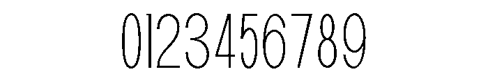 Epigraphy Condensed Thin Font OTHER CHARS