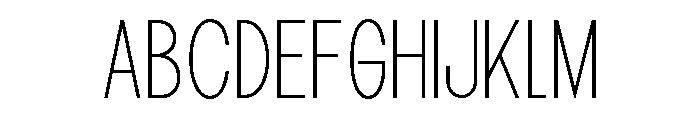Epigraphy Condensed Thin Font UPPERCASE