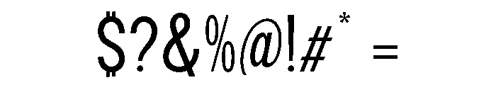 Epigraphy Condensed Font OTHER CHARS