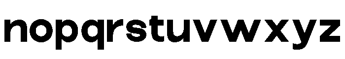 Epigraphy Expanded Black Font LOWERCASE